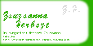 zsuzsanna herbszt business card